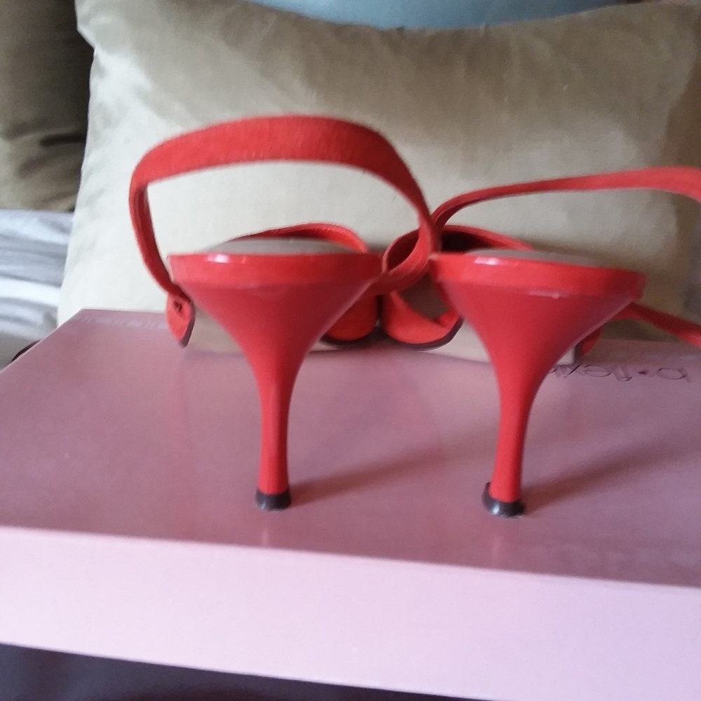 Liz Claiborne Sling Back Pumps Suede Shoes EUC - Picture 5 of 8